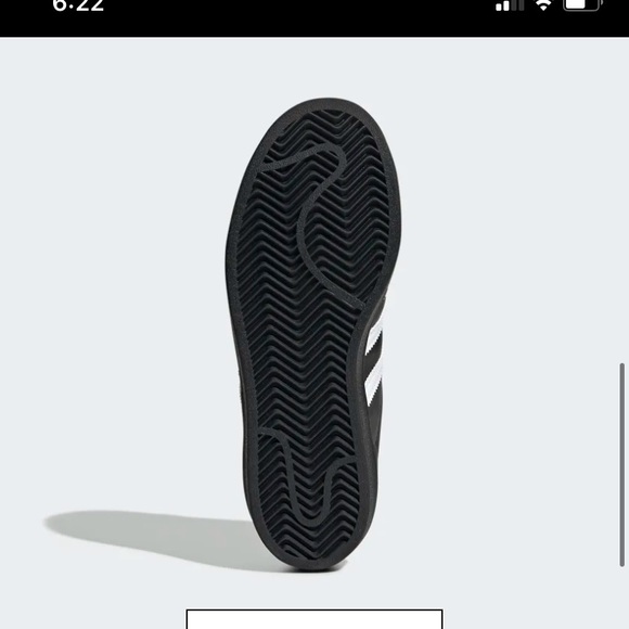 Adidas Superstar Shoes  Black & Gold Sneakers - Picture 2 of 6